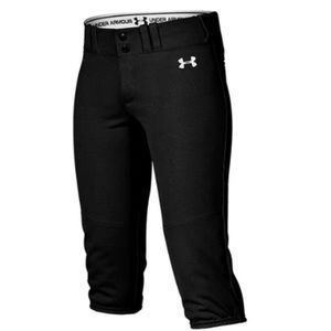 COPY - NWT Girls Black Under Armour Soft Ball Pants Youth SZ S